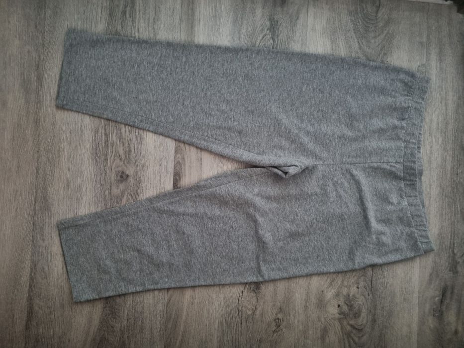 Legginsy 3/4 bawełniane szare S x 2 szt
