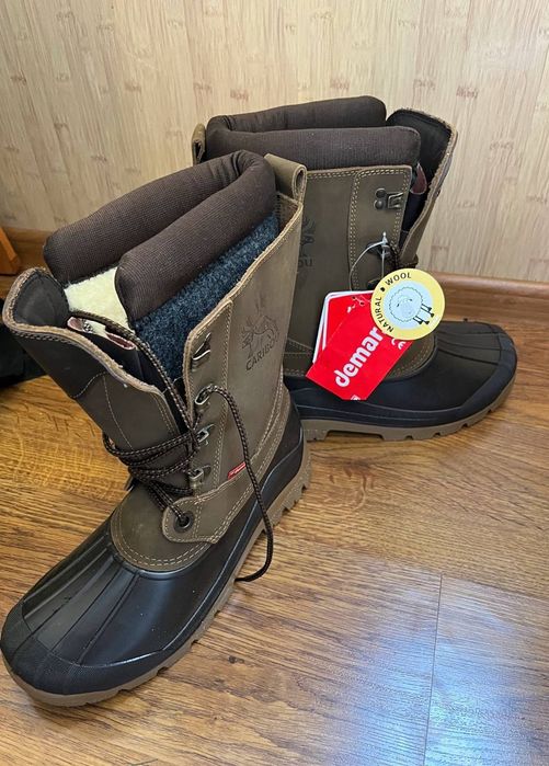 Воденепроникні зимові черевики, берци Demar Caribou PRO - Olive Brown