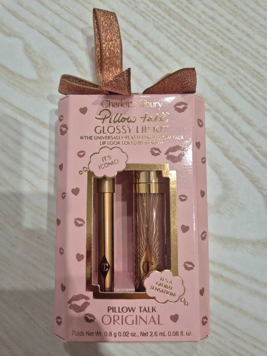 Zestaw Charlotte Tilbury "Pillow talk glossy lip kit"