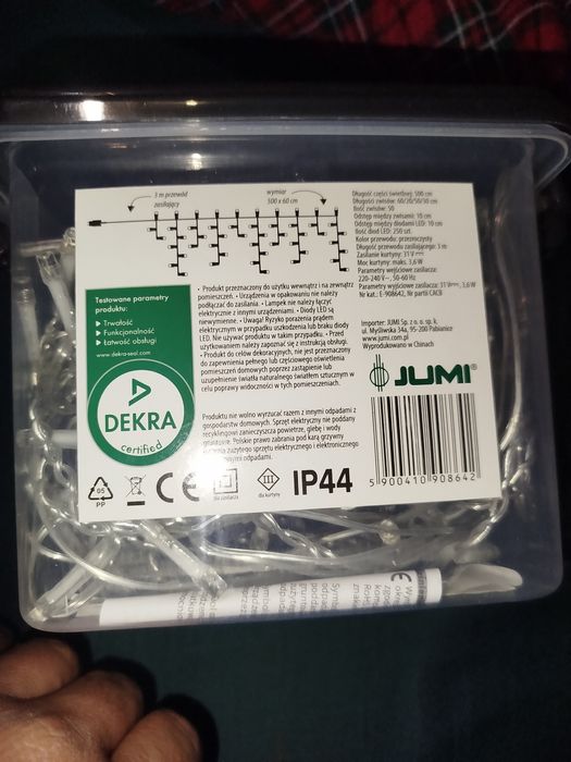 Lampki sople  kolor biały