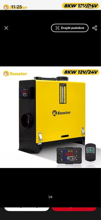 Webasto,nagrzewnica  8KW12V/230V zasilacz gratis.