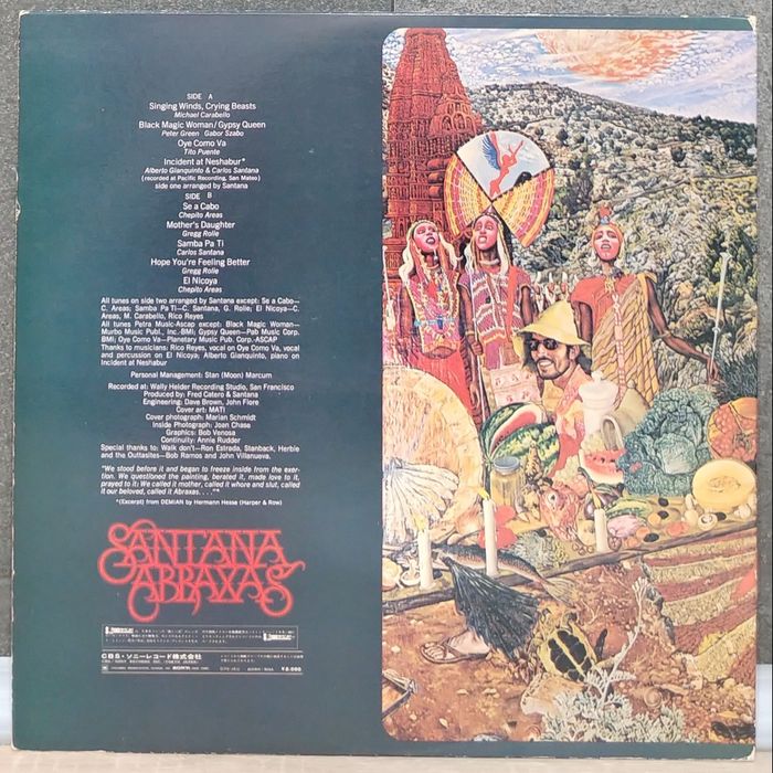 Santana - Abraxas. 1970r. Japan . EX.