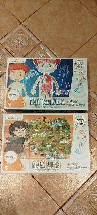 Nowe ! Gra edukacyjna ciało człowieka,Mapa Polski