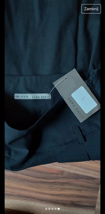 Spódnica czarna z Zara Basic
