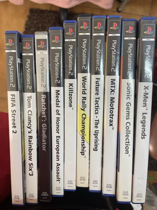 Ps2 com muitos jogos