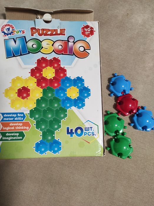 Магнітна дошка + Мозаїка пазли 40шт