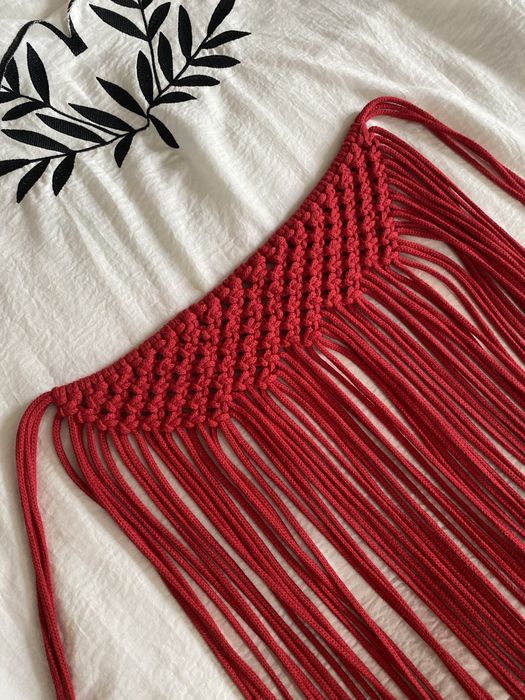 Пояс-запаска/припинда в техніці макраме