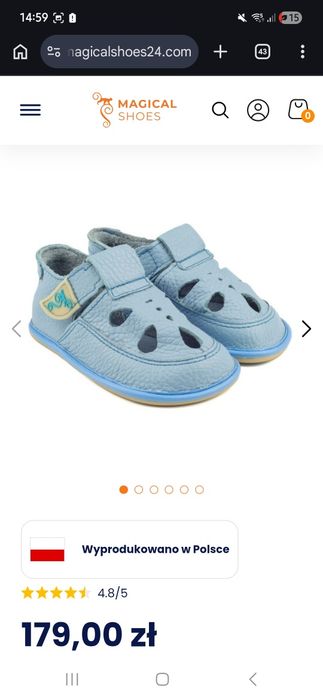 Buciki Magicalshoes COCO BABY BLUE 26
