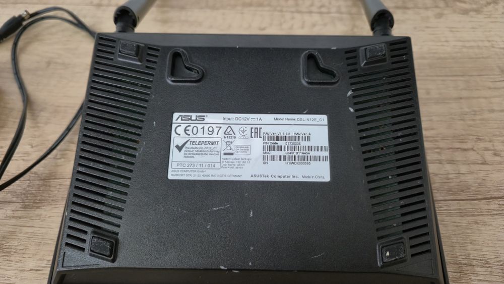 Modem Router Asus DSL-N12E, 300 Mbps, Wi-Fi