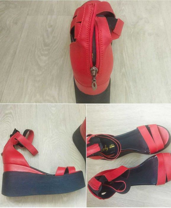 Продам! Босоножки на платформе, кожа, 39р. Цена 600грн.