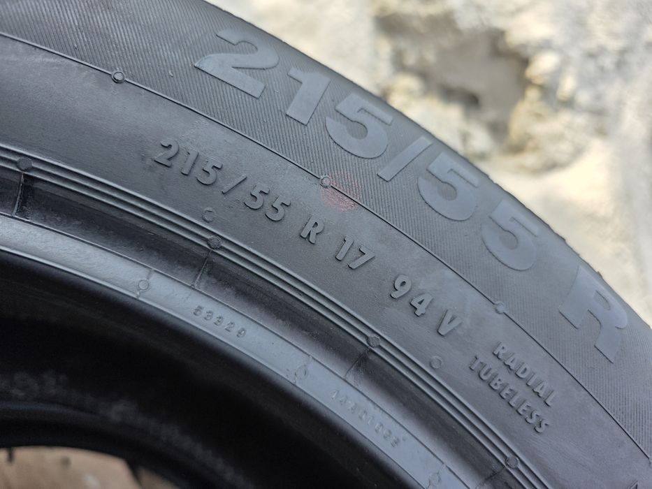 Шини 215/55r17 Continental  ContiEcoContact⁵ дві нові шини з запасок
