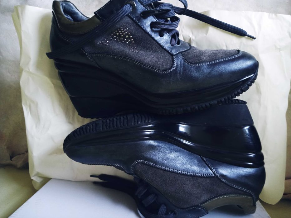 Sneakersy damskie , Andrea Morelli, skóra naturalna , 37