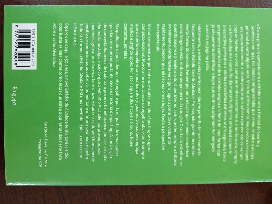 Estórias de Alvalade - livro sobre o Sporting, SCP