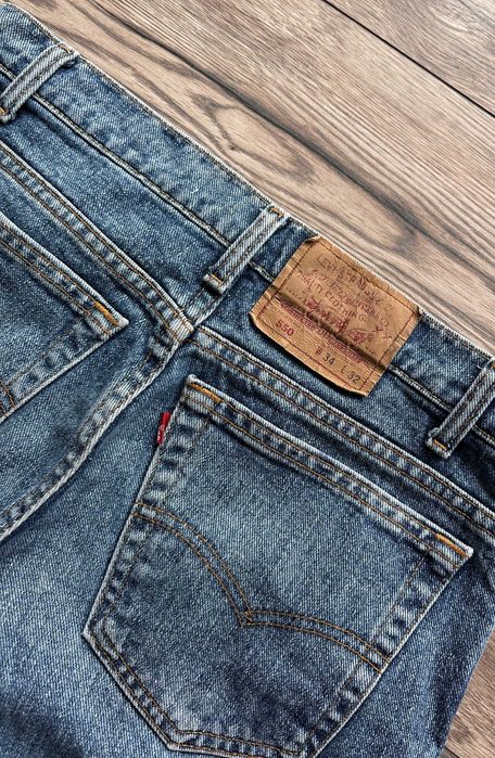 Spodnie jeansowe LEVIS 550 męskie proste dżins retro r. 34/32