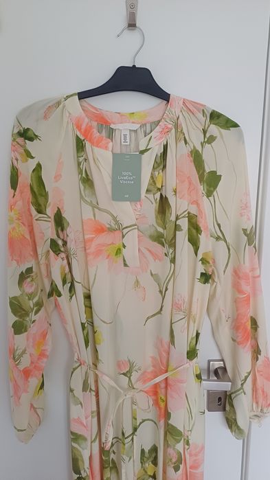 Vestido estampado h&m (novo) -M