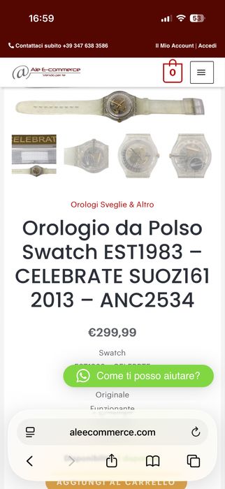 Годинник Swatch Celebrate - 30th Anniversary