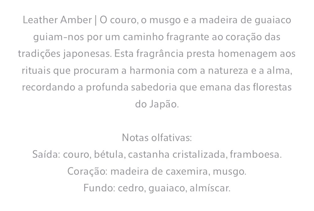 (250 G) Sabonete LEATHER AMBER Zara Home NOVO