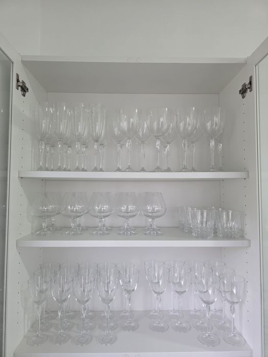 Conjunto copos de cristal