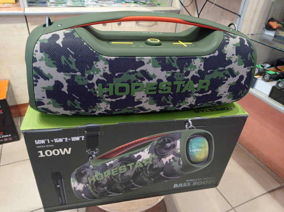 Hopestar A60 100w - Bluetooth колонки Камуфляж (Оригинал) В НАЛИЧИИ