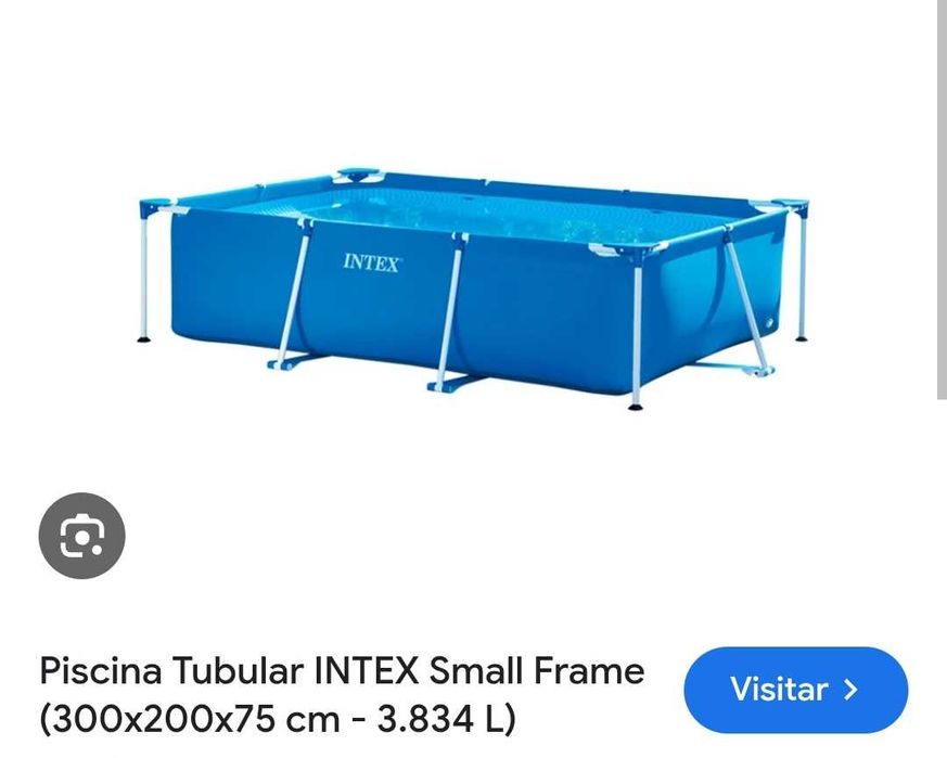 Piscina Intex com bombas e clorador