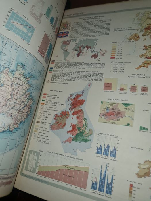 Atlas Pergamon World PWN Polsnd 1968 Katowice Osiedle Witosa • OLX.pl
