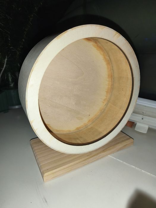 Деревянное колесо для грызунов хомяка шиншиллы