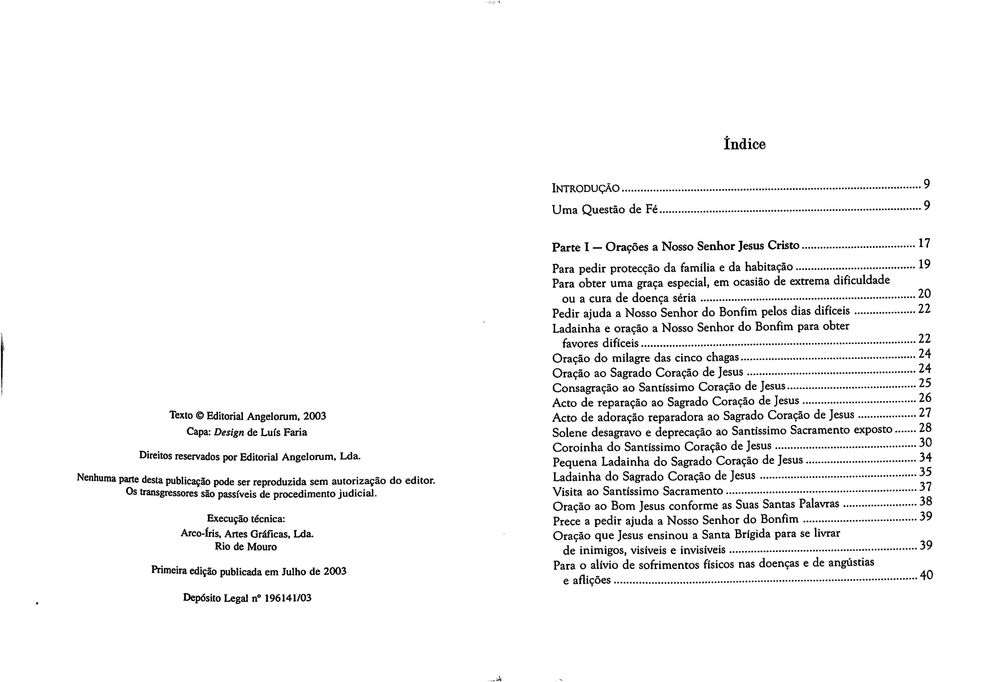 "Orações a Nosso Senhor Jesus Cristo" de António Rosa [Novo]