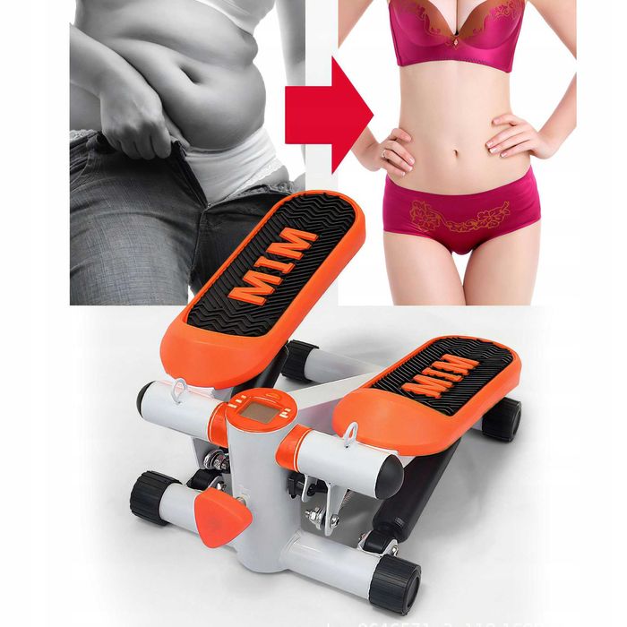 Тренажер степпер с эспандером счетчиком калорий Renew Польша до 100 кг