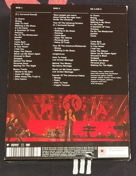 Depeche Mode Tour Of The Universe Barcelona 20/21-11-09 / 2 DVD + 2 CD Europe