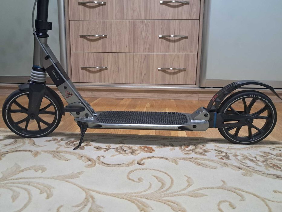 Самокат для дорослих OXELO 145 -195 см TOWN 7 XL Чорний