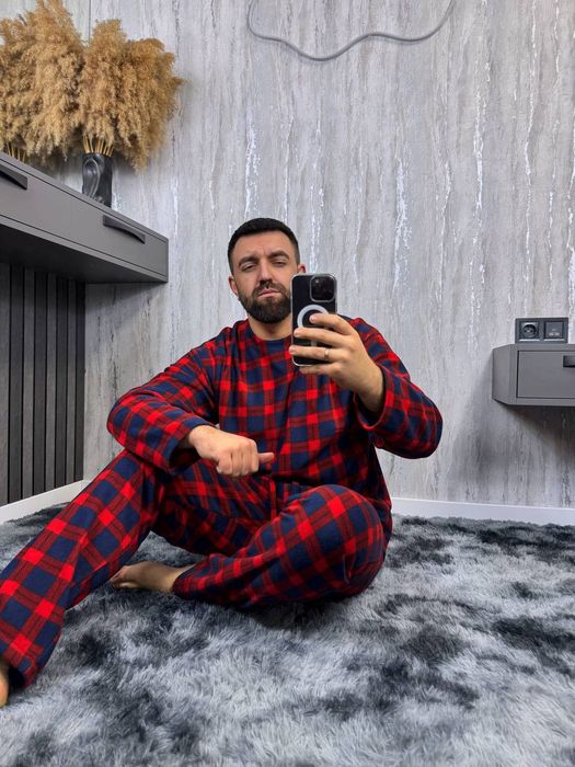 ‼️Чоловіча флісова піжама. ОПТ та роздріб. Розм: М/Л, ХЛ/ХХЛ