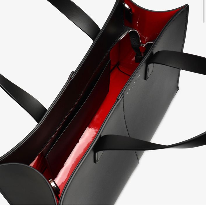 Сумка чорна шкіра  Kate Kore