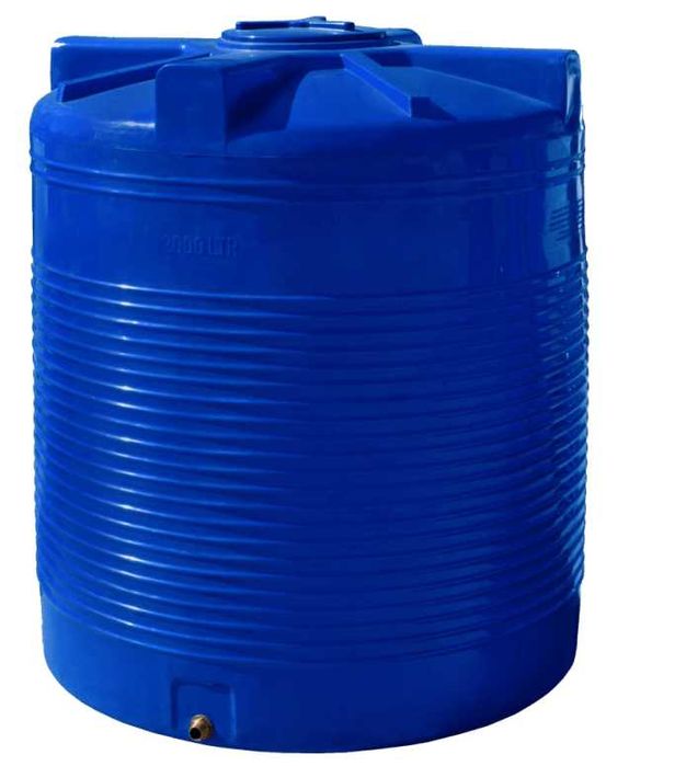 Емкость 2000 л пластиковая вертикальная двухслойная