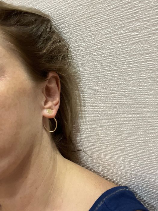 Нові сережки Золотий вік із жовтого золота,;вага 2.48 гр