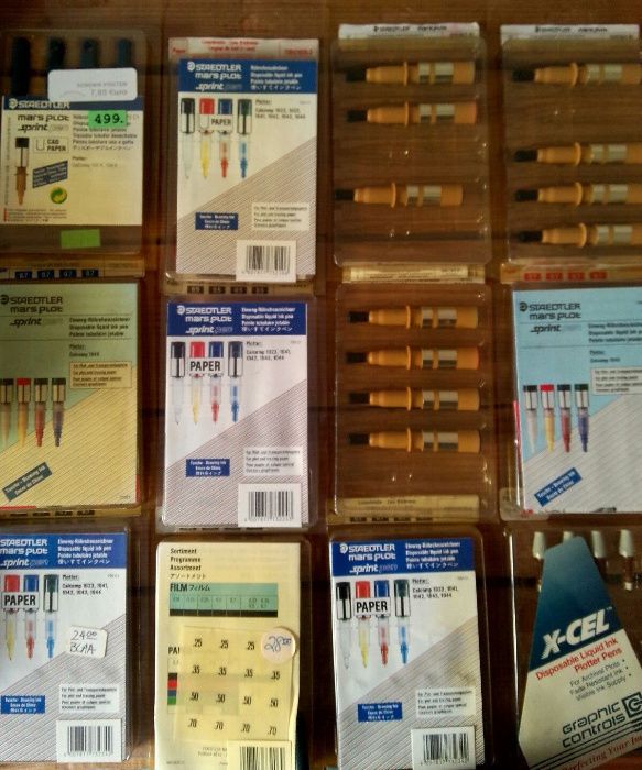 Canetas para Plotter tipo Calcomp