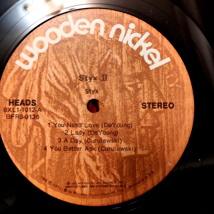 Виниловая пластинка Styx II Wooden nickel