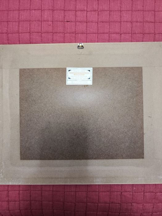 Quadro com o nome MIRIAM bordado em ponto de cruz