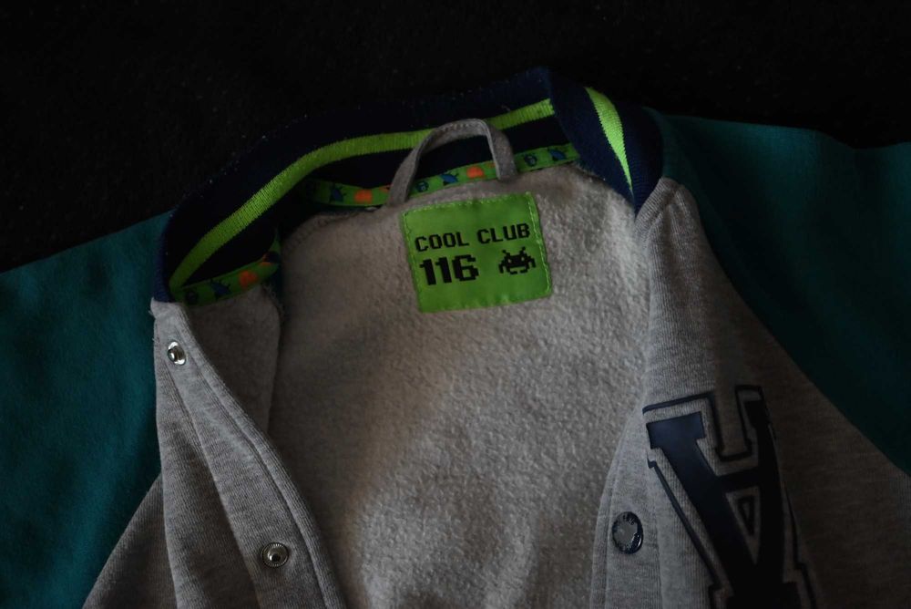 bluza chłopięca zielono szra