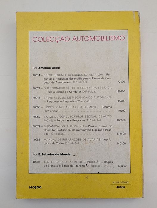 Lições de Mecânica do Automóvel