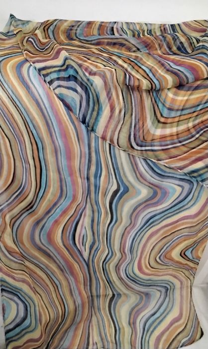 Szal abstrakcja Silk Touch jedwab
