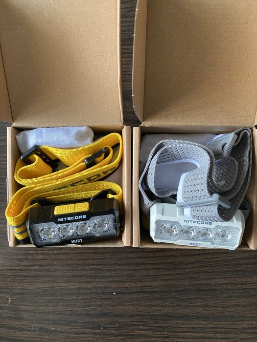 Налобний ліхтар Nitecore NU27, білий або чорний