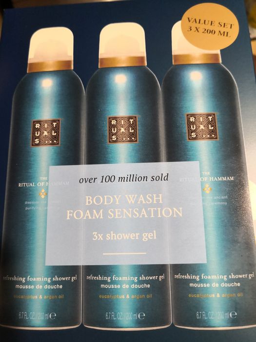 Rituals zestaw 3sztuki pianki pod prysznic 200ml