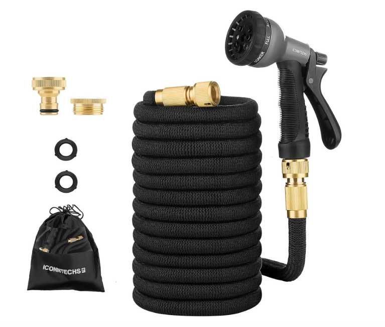 Mangueira extensível de 30 m - conexões de latão sólido - NOVA