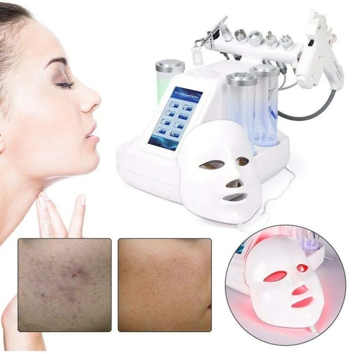 Máquina de beleza 8 em 1 para rejuvenescimento da pele com jato