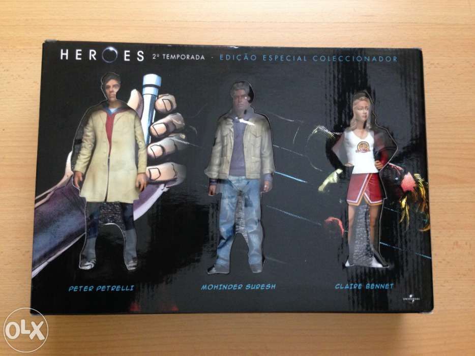 DVD Heroes - 2ª temporada completa Especial com 5 figuras