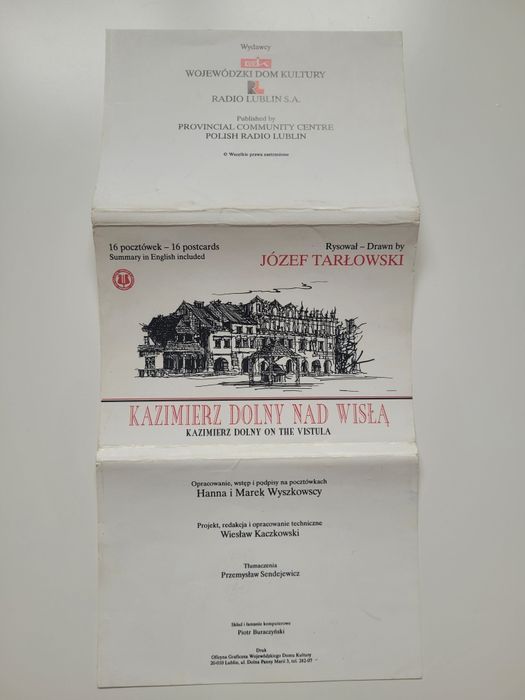 Pocztowki Kazimierz Dolny grafiki Józef Tarłowski