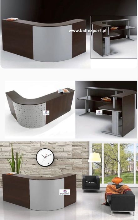 Balcão de recepção composto por 3balcões p/ fazer formato em L Novo