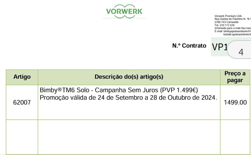 Bimby TM6 – garantia oficial Vorwerk até out/2027 – completa