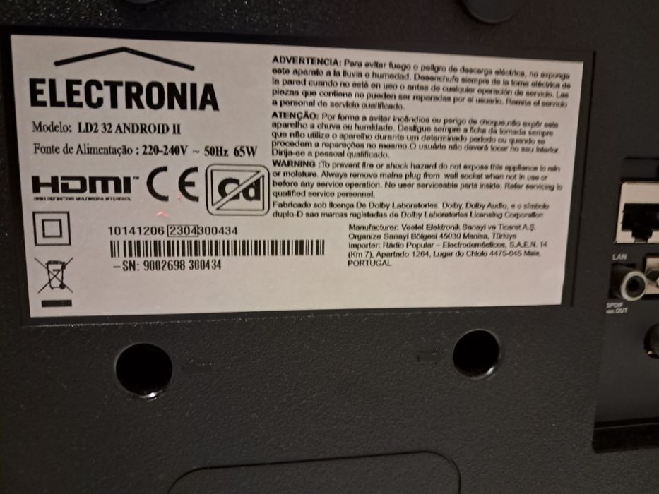 Tv electronia LD2 32 Android ll