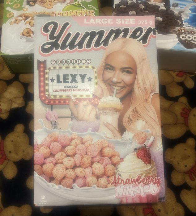 Pudełka po płatkach Lexy